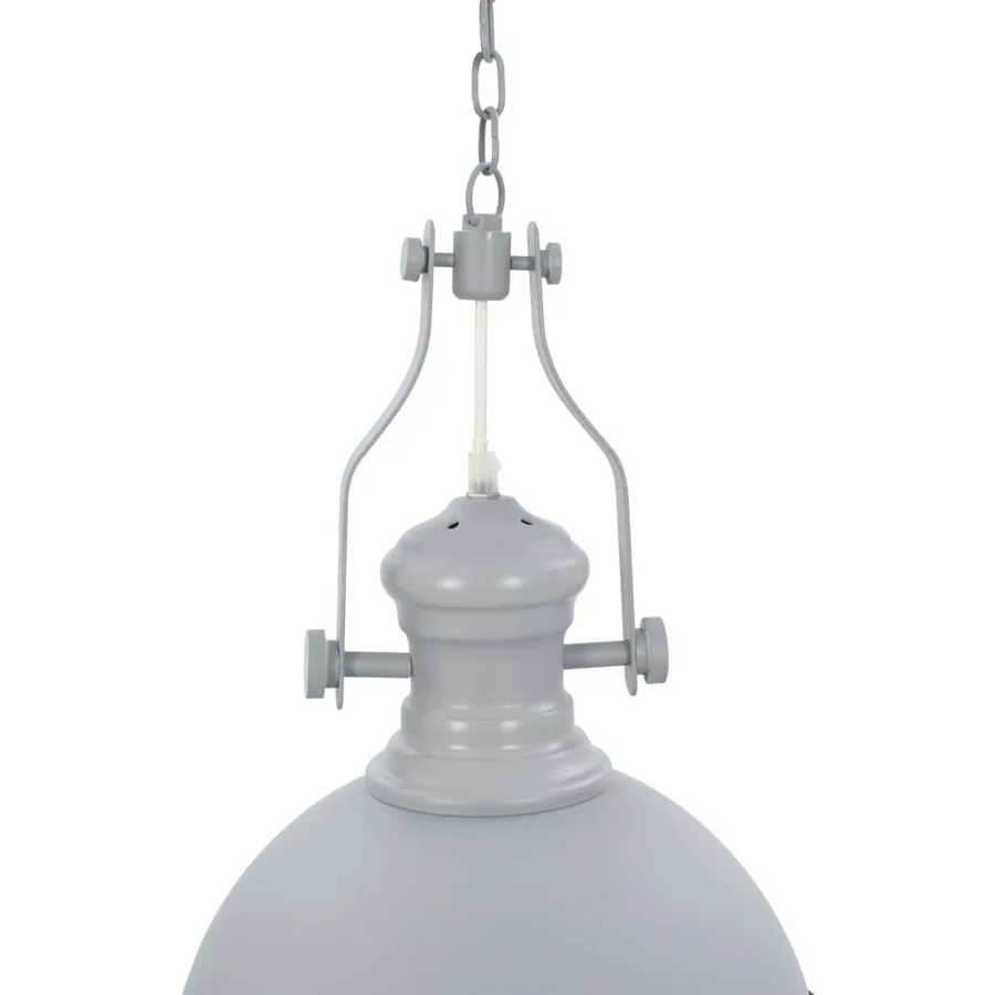 Plafonnier Gris Rond E27 - 4