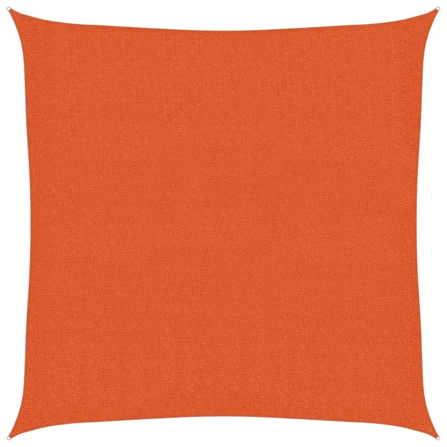 Voile d'ombrage 160 g/m² Orange 3,6x3,6 m PEHD - 2