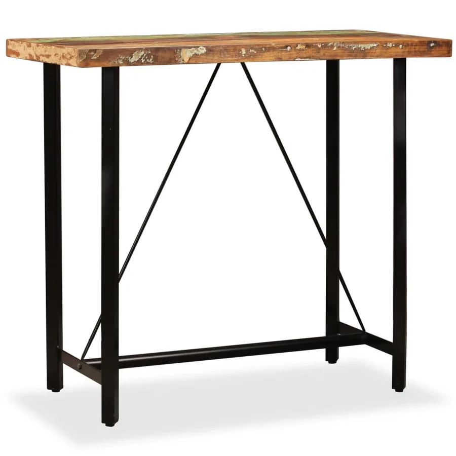 Ensemble de bar 5 pcs Bois de récupération massif - 2