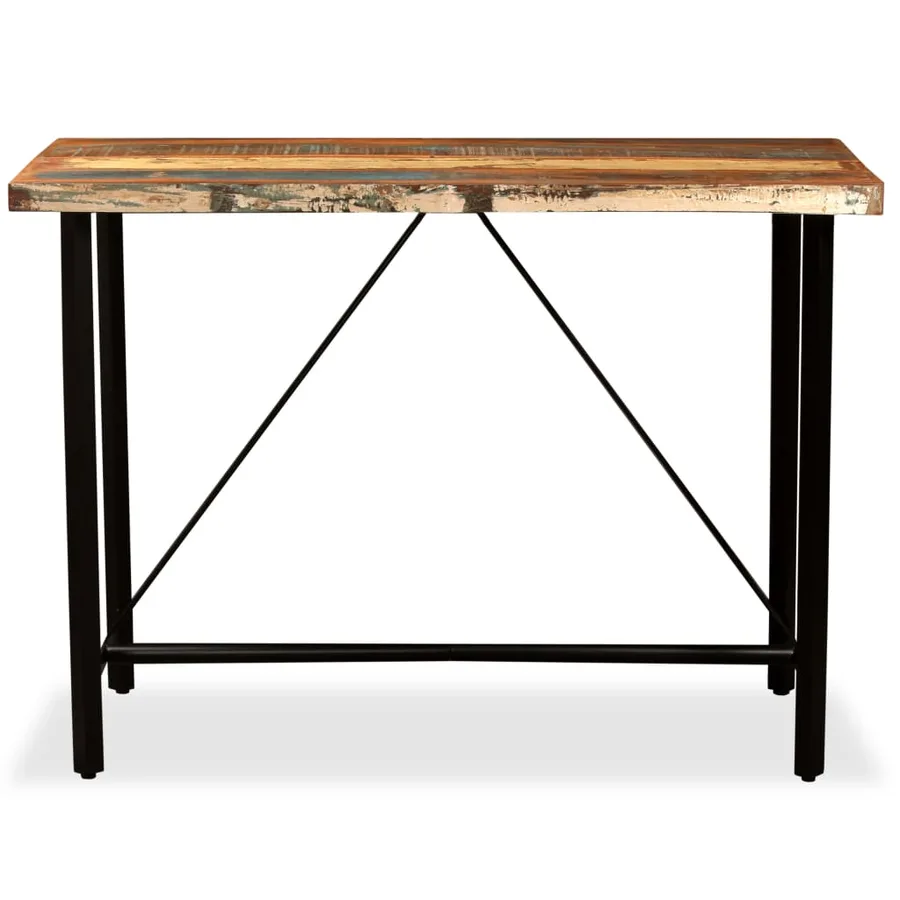 Ensemble de bar 5 pcs Bois de récupération massif - 3