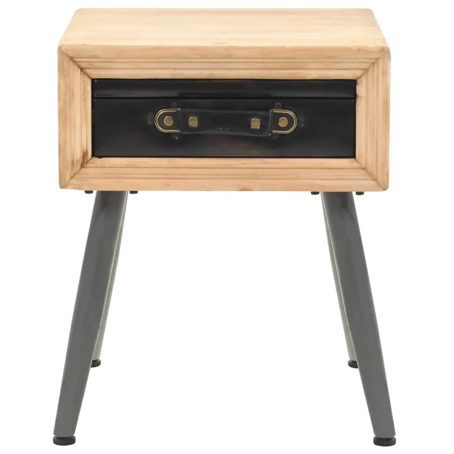 Table de chevet Bois de sapin massif 43 x 38 x 50 cm - 2