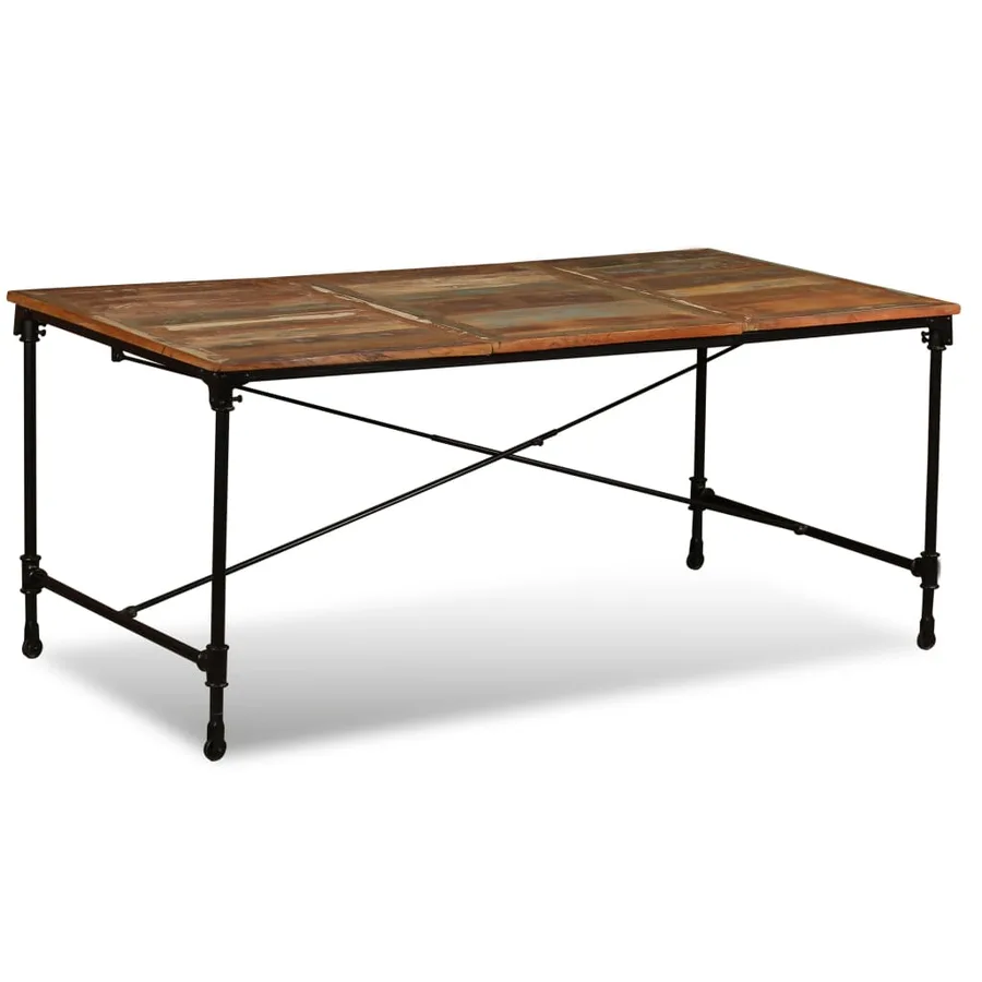 Table à manger Bois de récupération massif 180 cm - 3