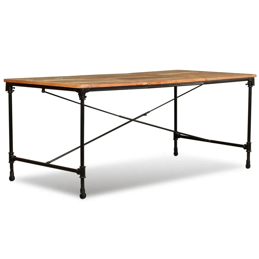 Table à manger Bois de récupération massif 180 cm - 7
