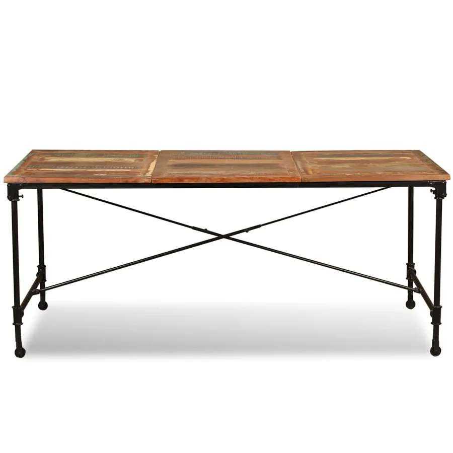 Table à manger Bois de récupération massif 180 cm - 8