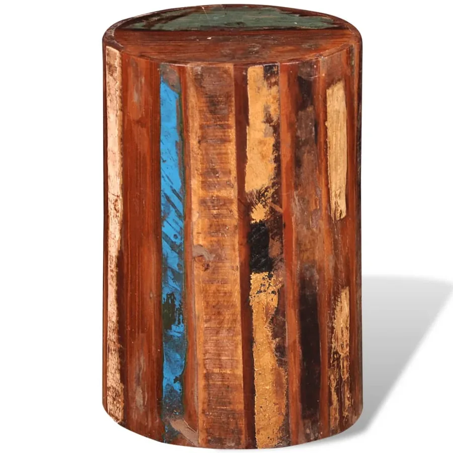 Tabouret Bois de récupération massif