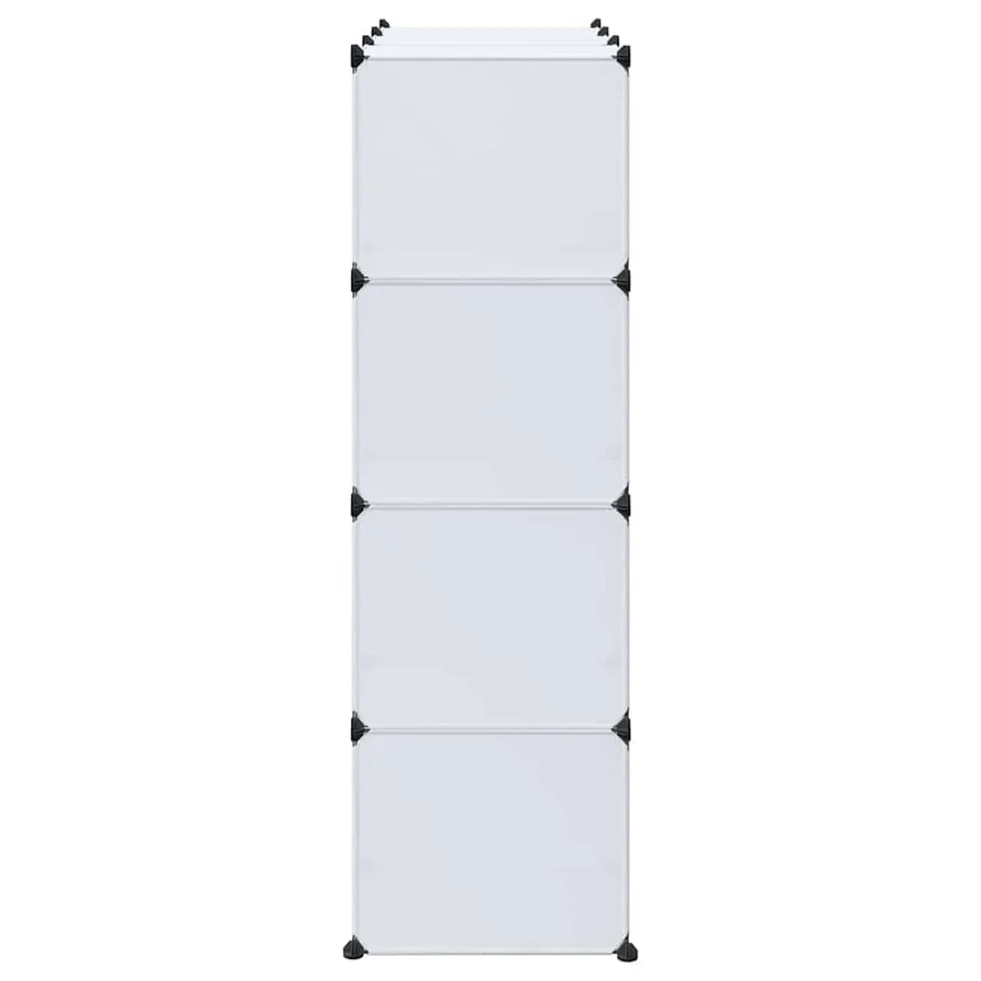 Armoire modulaire 9 compartiments 109x36,5x143 cm blanc - 4