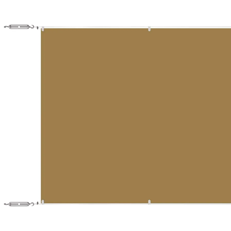 Auvent vertical Beige 140x1200 cm Tissu oxford - 2
