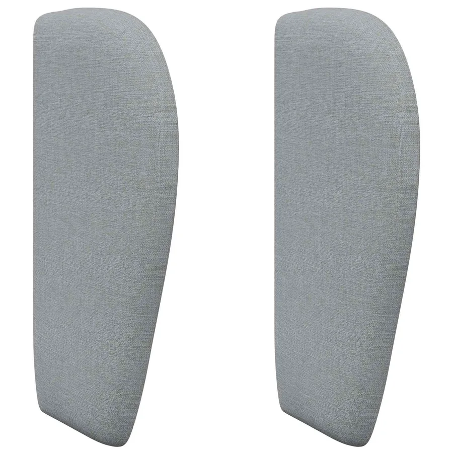Oreille de tête de lit Gris clair 40 x 23 x 6 cm tissu - 2