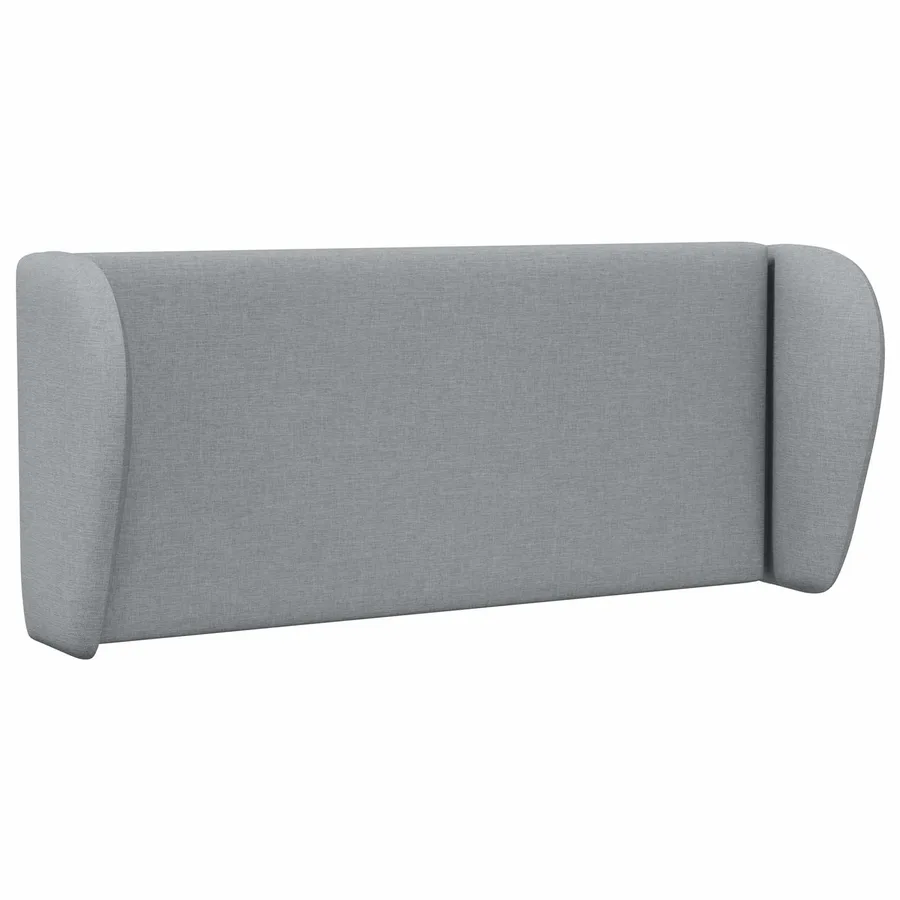 Oreille de tête de lit Gris clair 40 x 23 x 6 cm tissu - 3