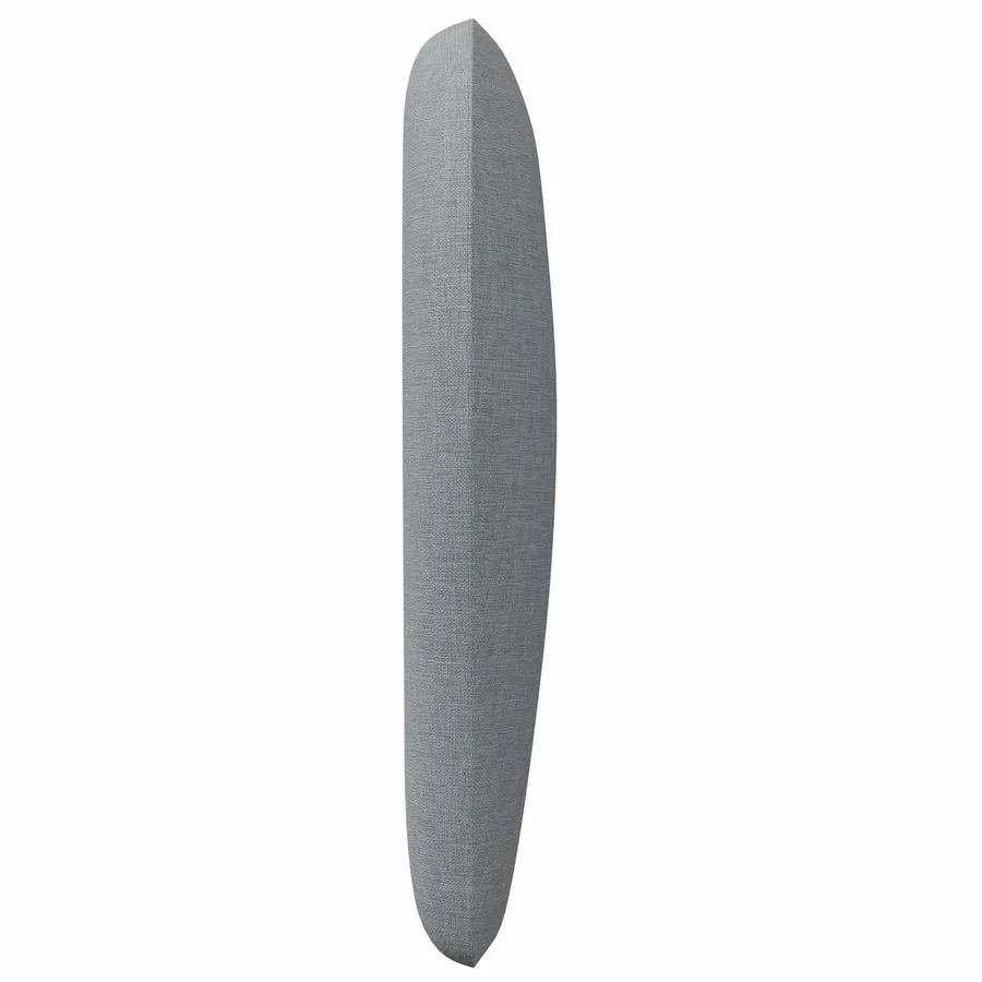 Oreille de tête de lit Gris clair 40 x 23 x 6 cm tissu - 6