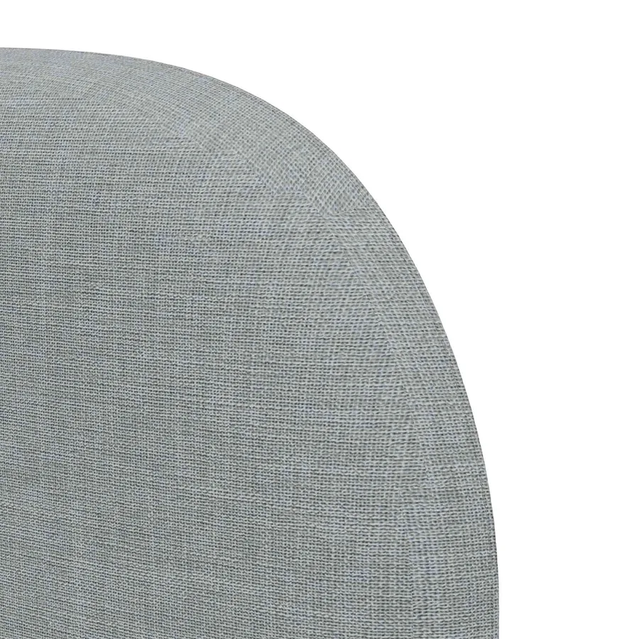 Oreille de tête de lit Gris clair 40 x 23 x 6 cm tissu - 9