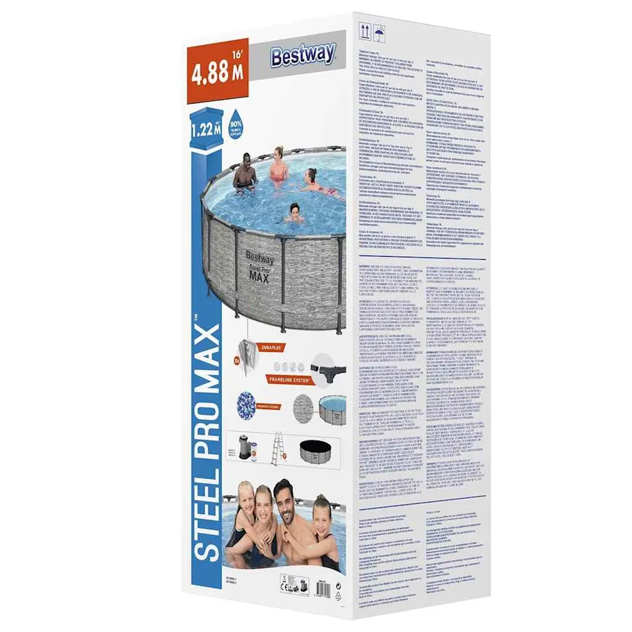 Bestway Piscine ronde Power Steel 488x122 cm - 10