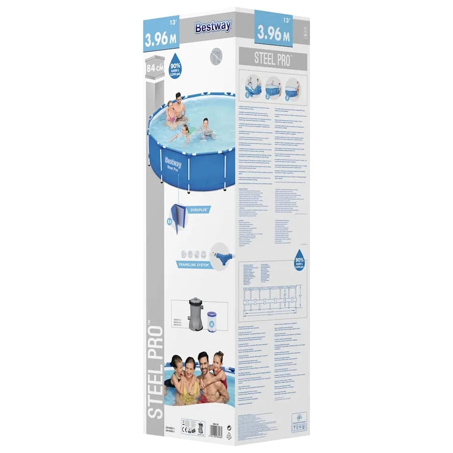 Bestway Piscine à cadre Steel Pro 396x84 cm - 5