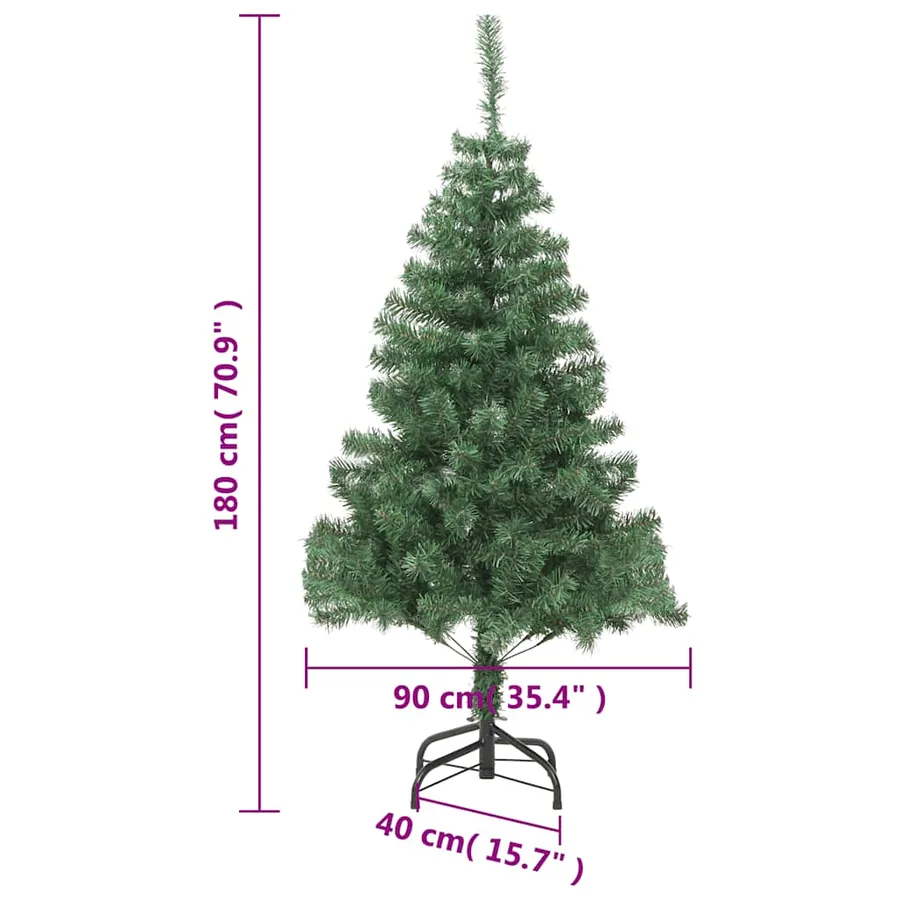 Arbre de Noël artificiel avec support 180 cm 564 branches - 7