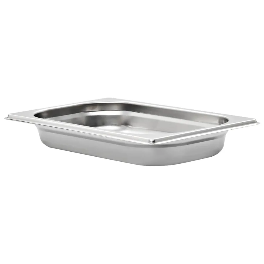 Récipients Gastronorm 12 pcs GN 1/4 40 mm Acier inoxydable - 3