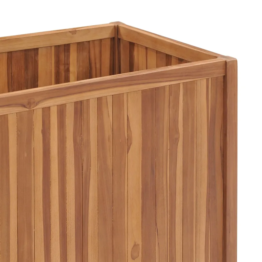 Lit surélevé 100x50x70 cm Bois de teck solide - 5