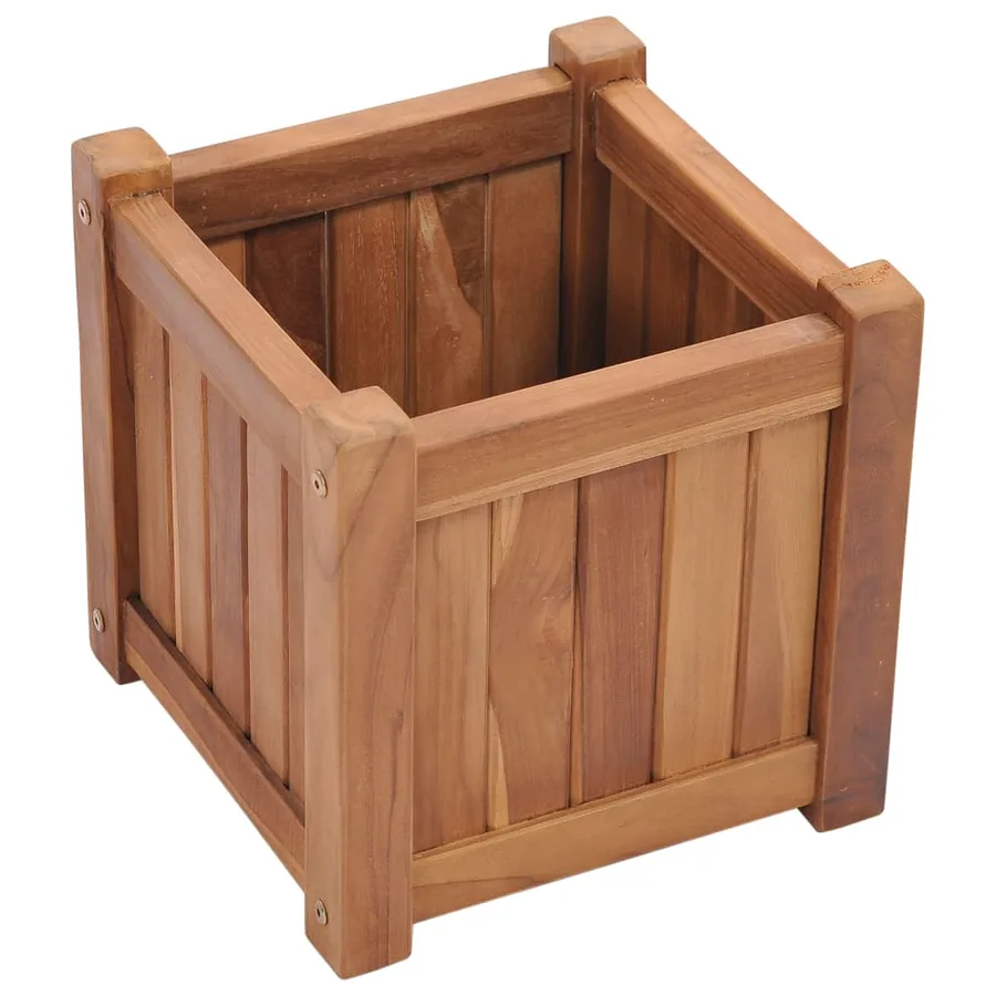 Lit surélevé 30x30x30 cm Bois de teck solide - 4