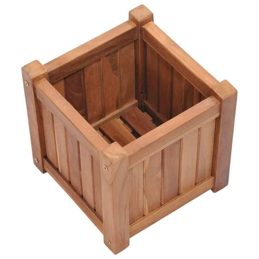 Lit surélevé 30x30x30 cm Bois de teck solide - 5