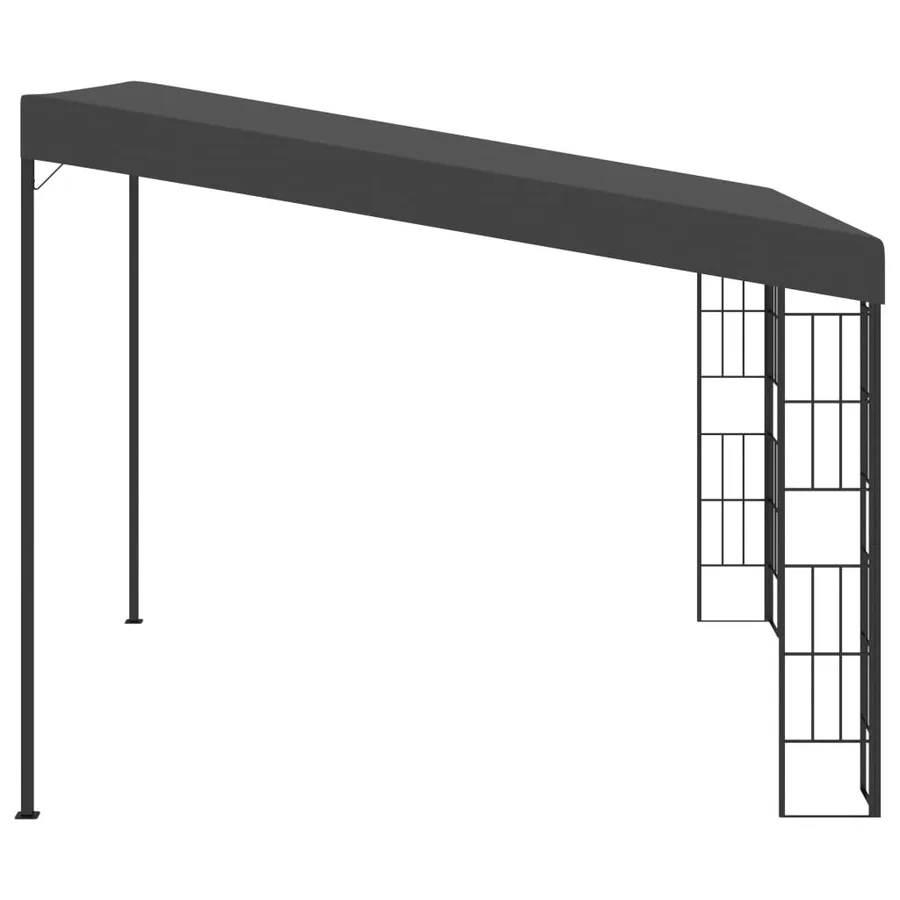 Belvédère mural 3x3 m Anthracite Tissu - 3