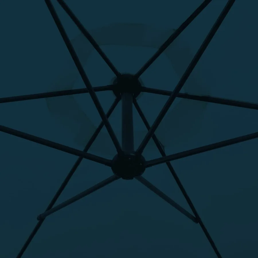 Parasol de jardin en porte-à-faux 3 m bleu - 3