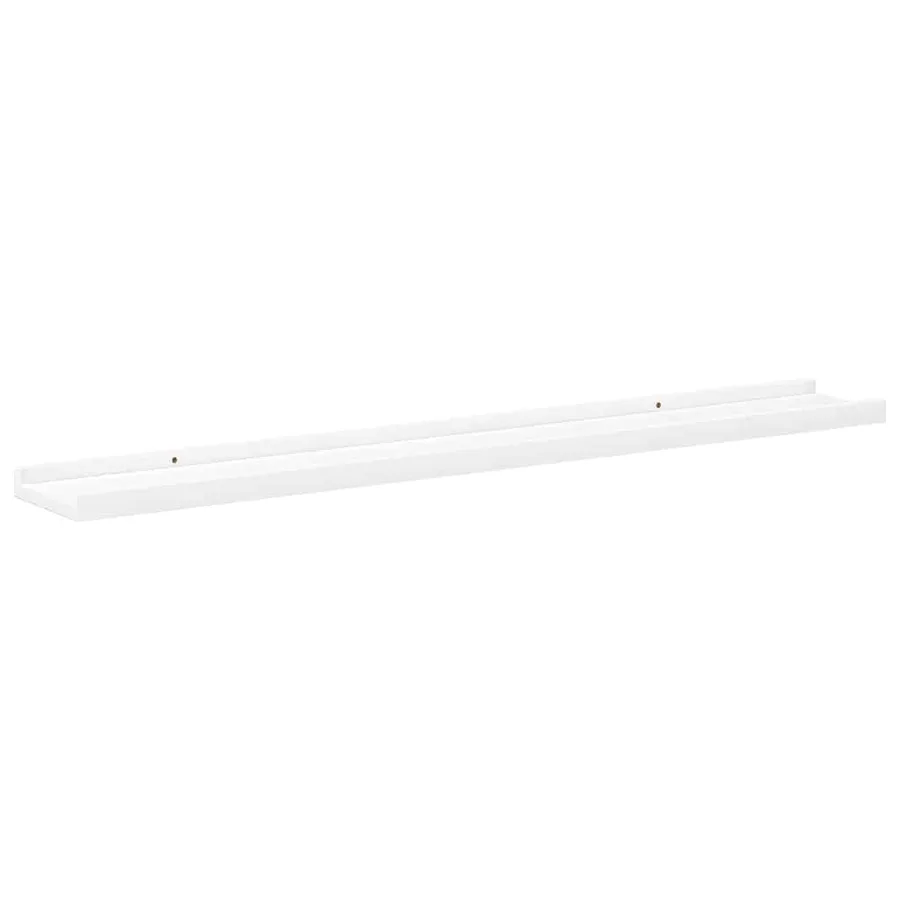 Étagères à rebord pour cadre photo 2 pcs Blanc 80x9x3 cm MDF - 6