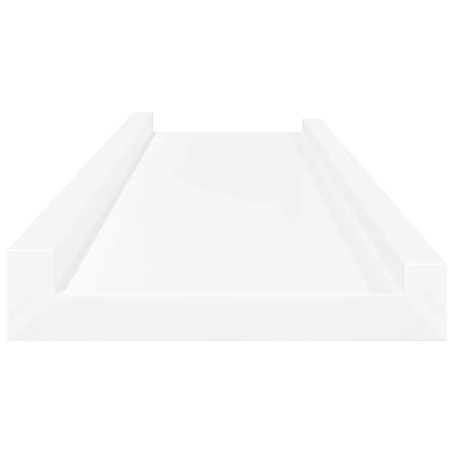 Étagères à rebord pour cadre photo 2 pcs Blanc 80x9x3 cm MDF - 7