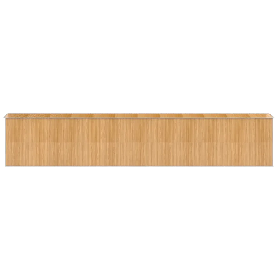 Abri de jardin Marron clair 192x1021x223 cm Métal galvanisé - 5