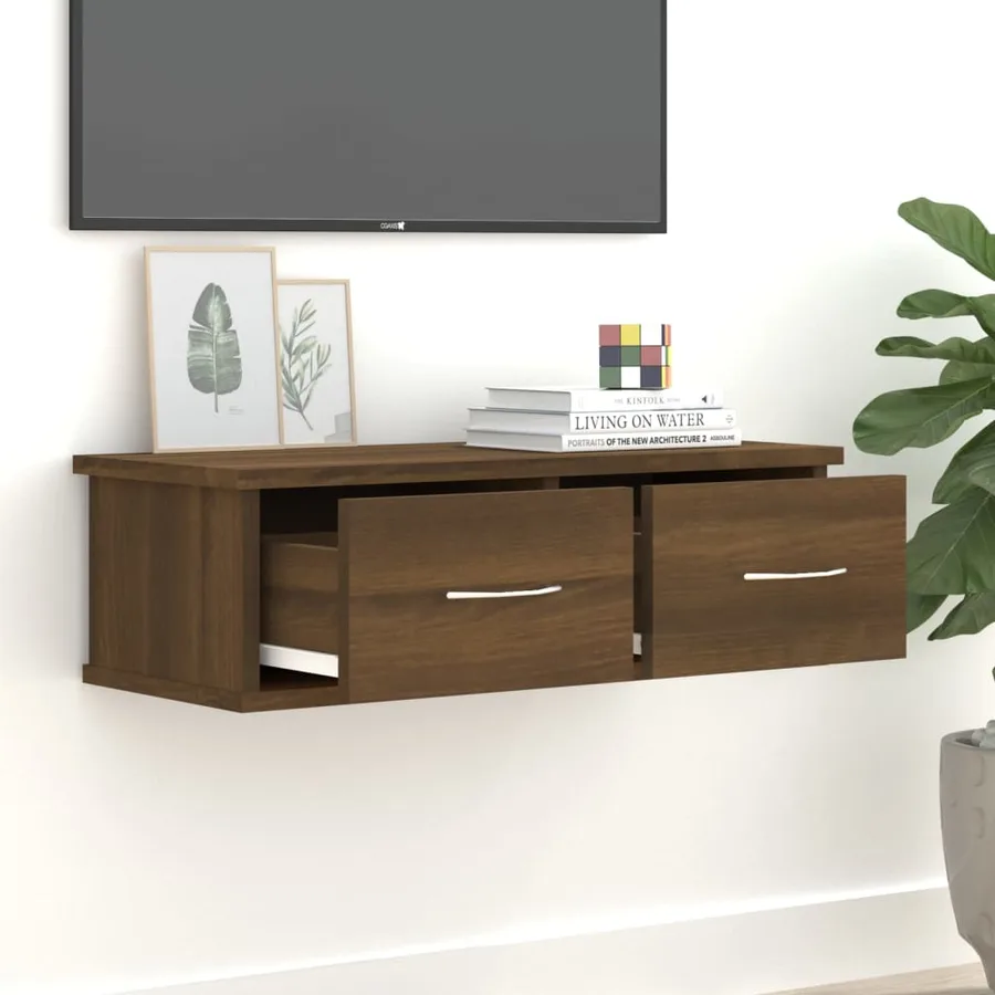 Armoire murale Chêne marron 60x26x18,5 cm Bois d'ingénierie - 6