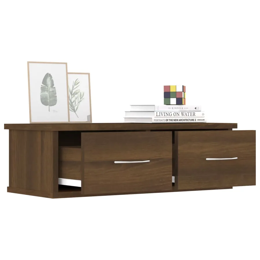 Armoire murale Chêne marron 60x26x18,5 cm Bois d'ingénierie - 7