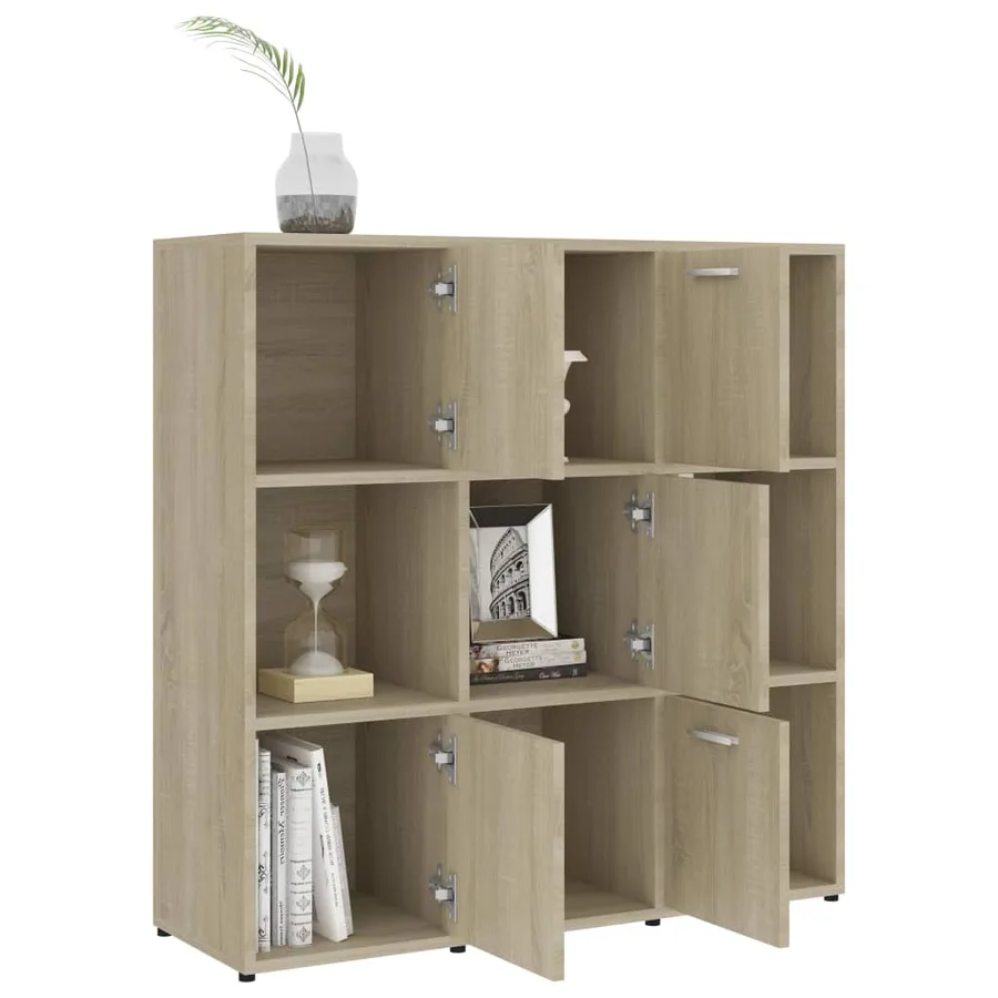 Bibliothèque Chêne sonoma 90x30x90 cm Bois d’ingénierie - 4