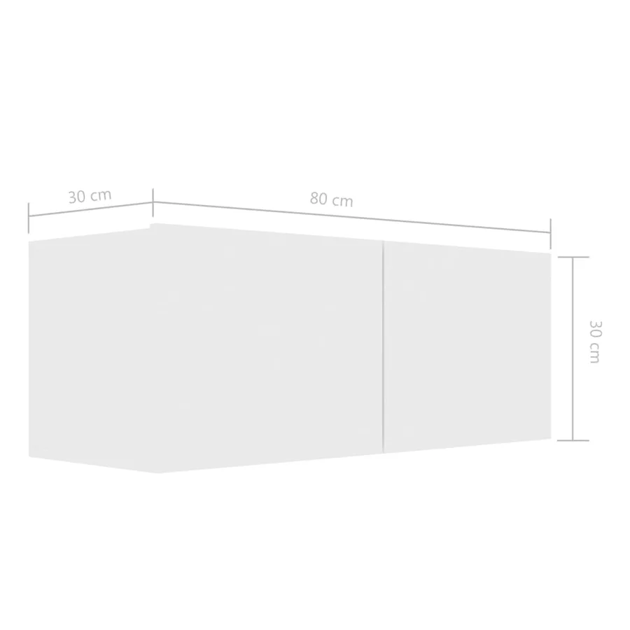 Ensemble de meubles TV 8 pcs Blanc Bois d'ingénierie - 8