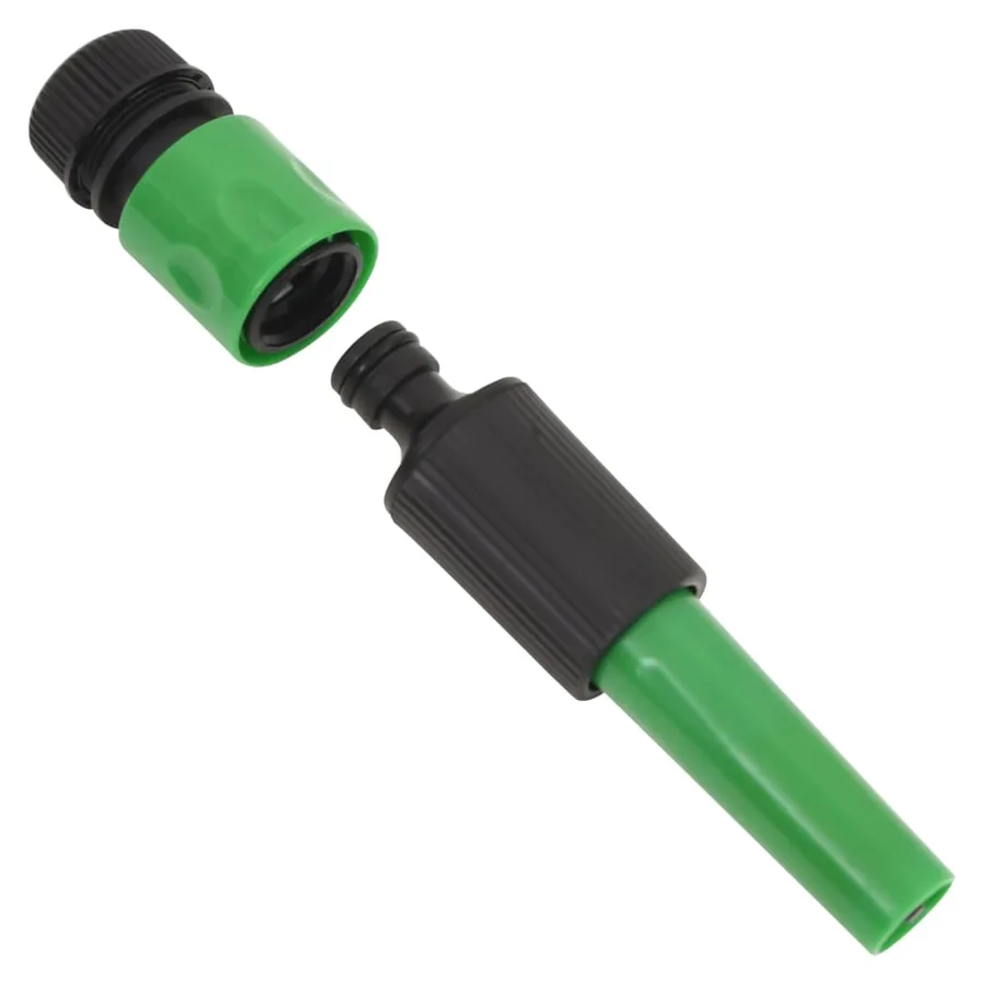 Tuyau d'arrosage avec jeu de raccords vert 0,5" 30 m PVC - 10