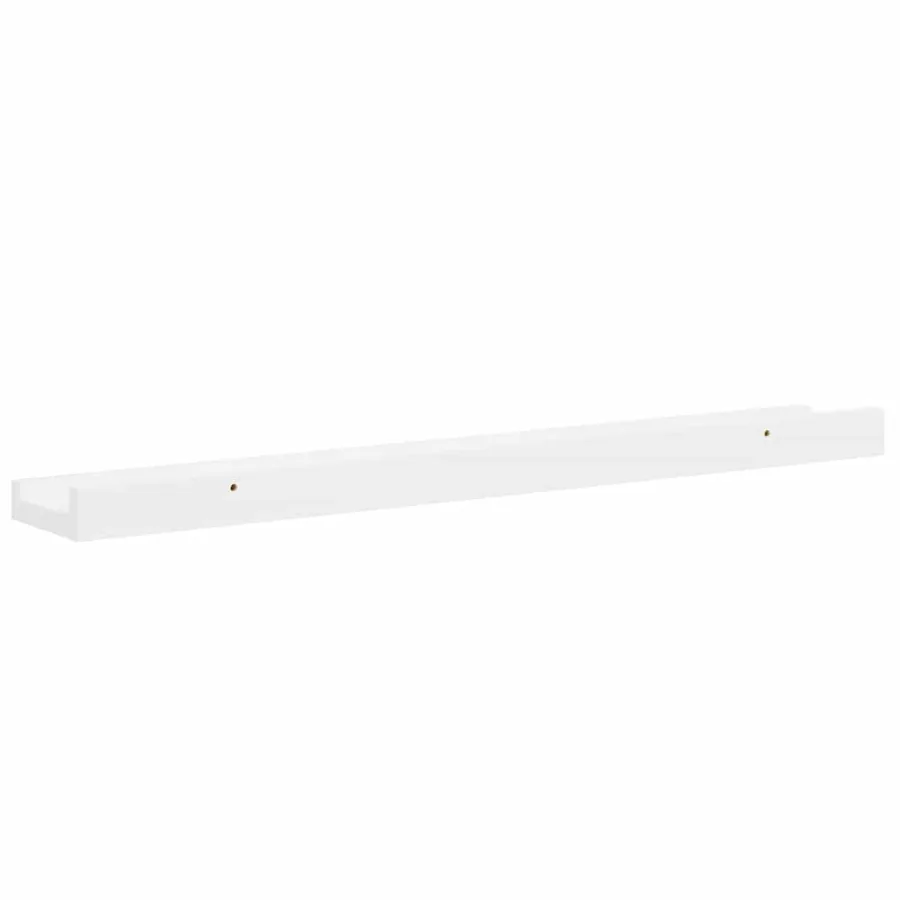 Étagères murales 2 pcs Blanc brillant 60x9x3 cm - 8