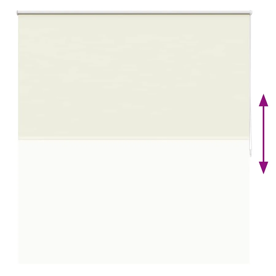 Store enrouleur occultant 164,4 x 175 cm, largeur du tissu 160 cm, blanc cassé - 9