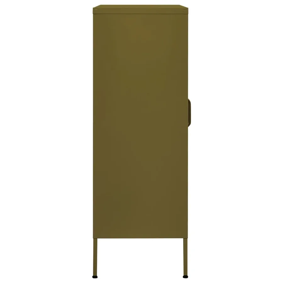 Armoire de rangement Vert olive 80x35x101,5 cm Acier - 5