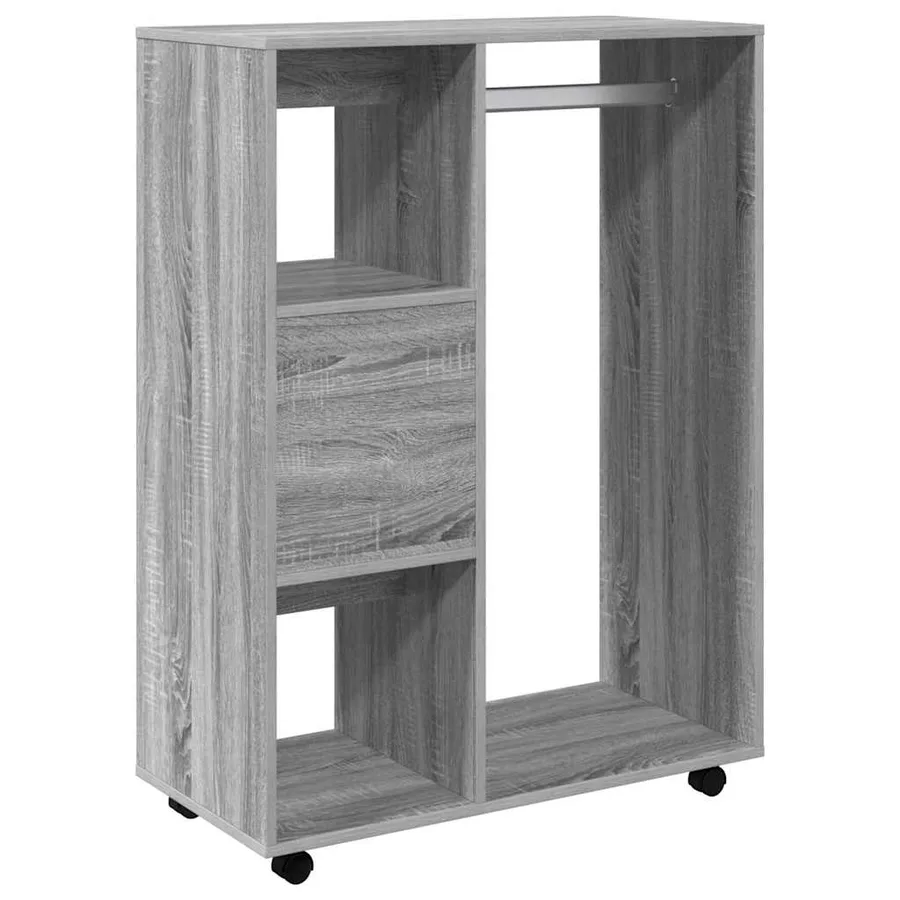 Garde-robe Sonoma gris 80x40x110 cm Bois d'ingénierie - 5