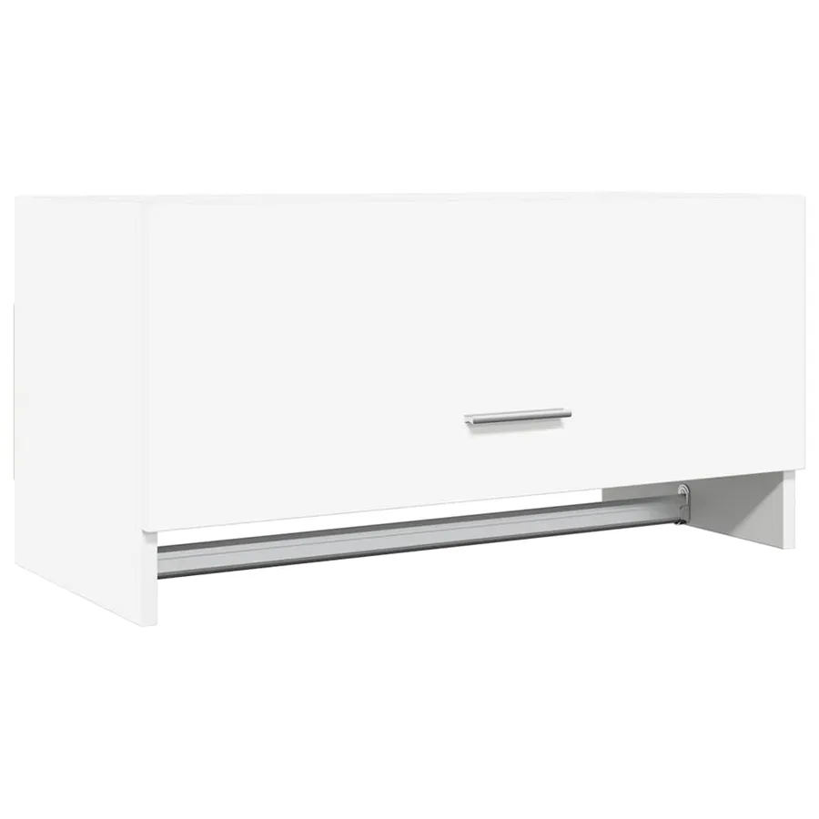 Garde-robe blanc 70x32,5x35 cm bois d'ingénierie - 2