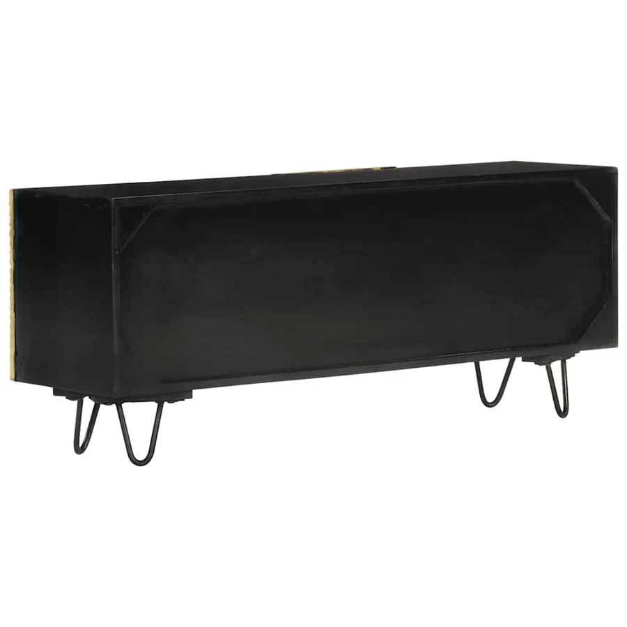 Meuble TV 110x30x45 cm bois massif de manguier - 3