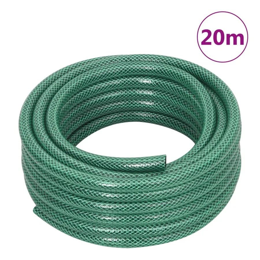 Tuyau d'arrosage avec jeu de raccords vert 0,5" 20 m PVC - 11