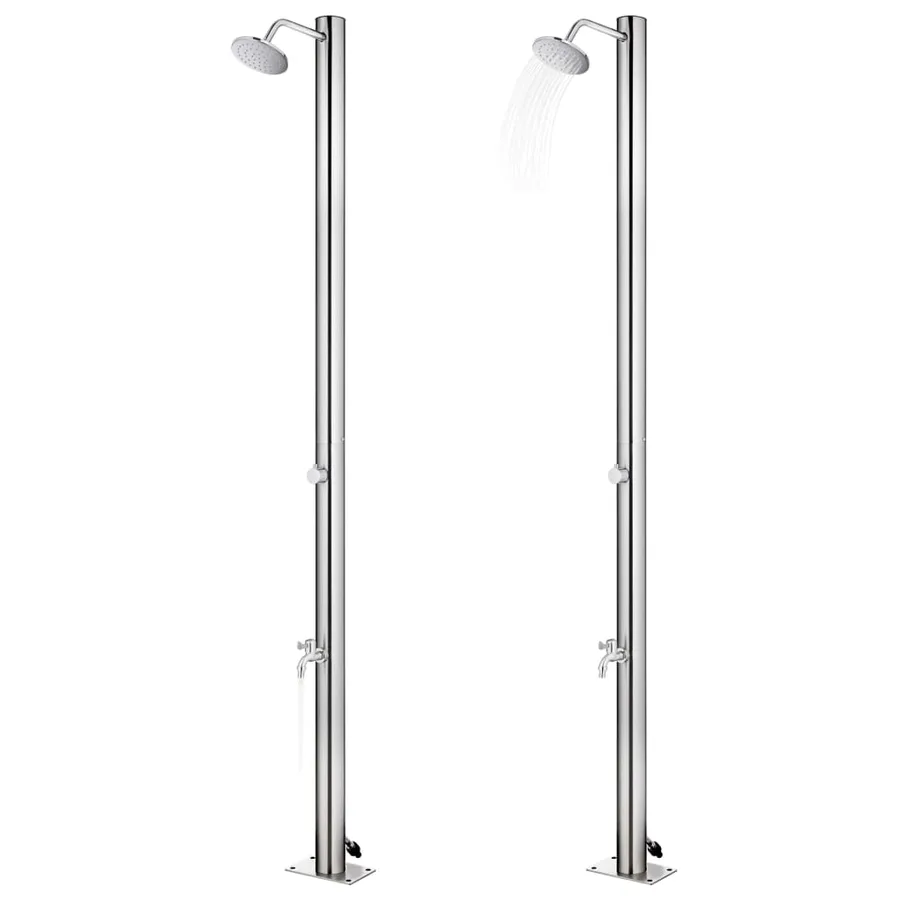 Douche de jardin 215 cm Acier inoxydable - 2