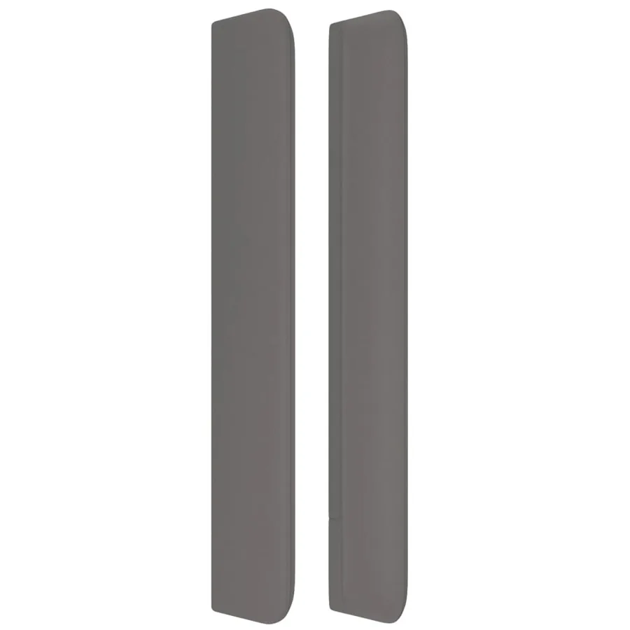 Tête de lit avec oreilles Gris 93x16x118/128 cm Similicuir - 4