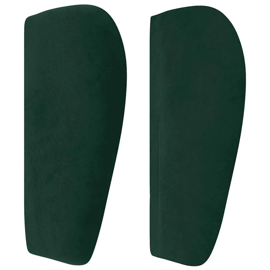 Tête de lit avec oreilles Vert foncé 103x23x78/88 cm Velours - 4