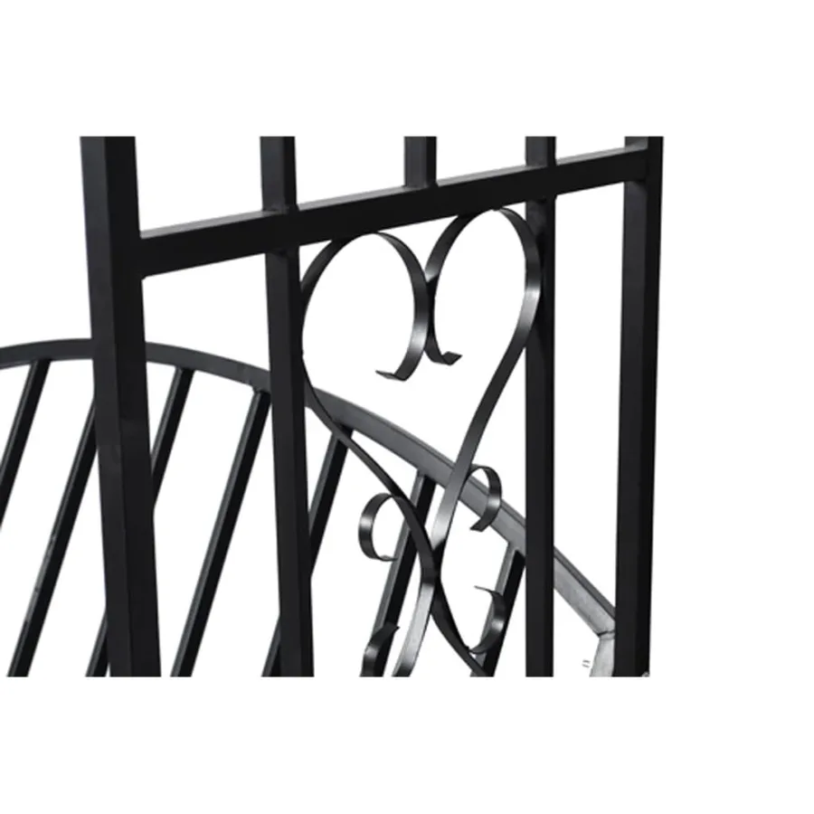 Voûte à roses de jardin avec banc - 5