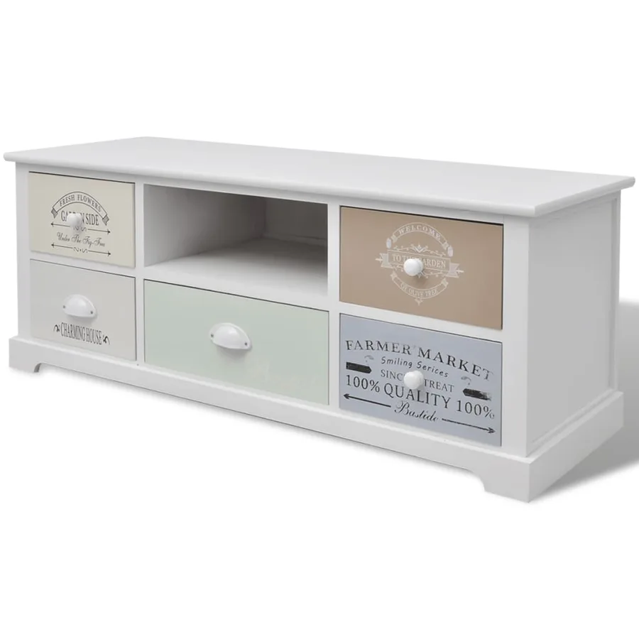 Meuble TV en style français Bois - 2