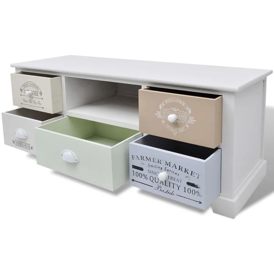 Meuble TV en style français Bois - 4