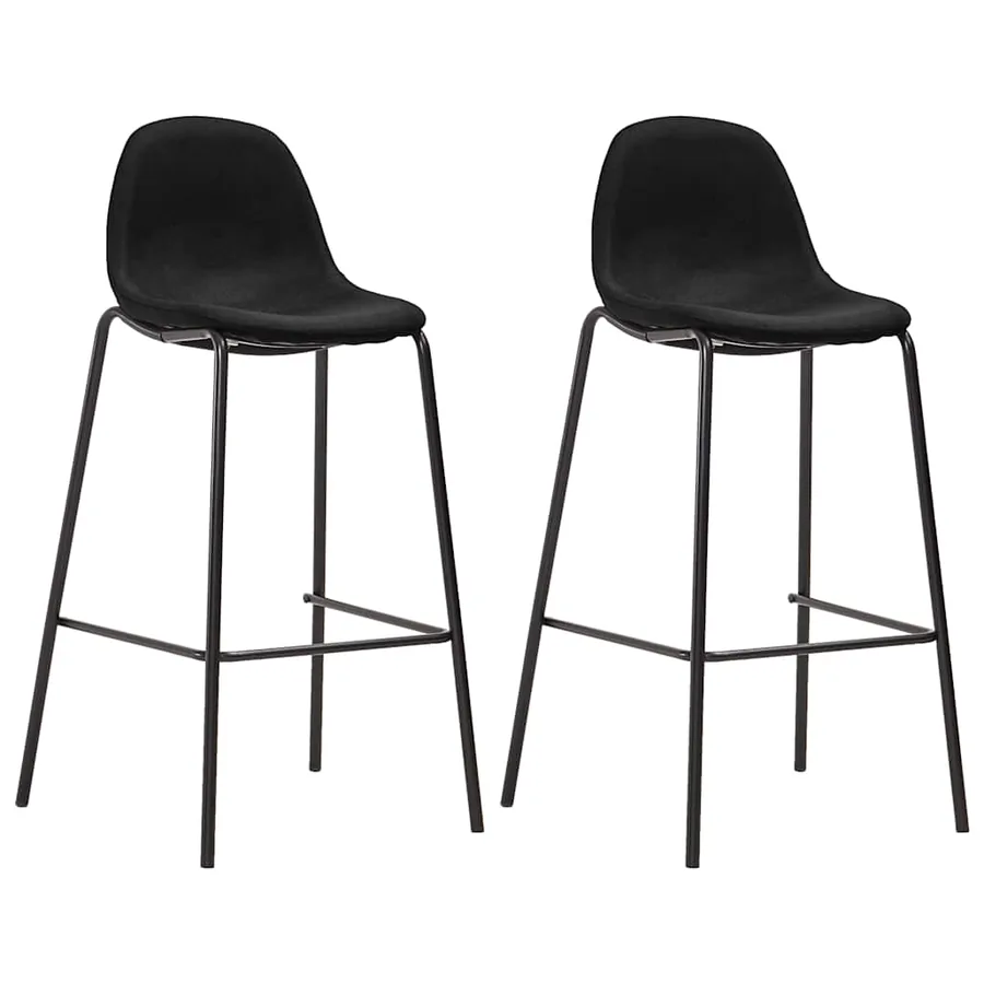 Ensemble de bar 3 pcs Tissu Noir - 2