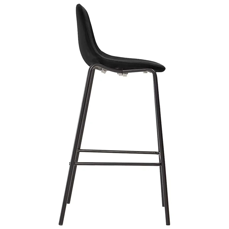 Ensemble de bar 3 pcs Tissu Noir - 5