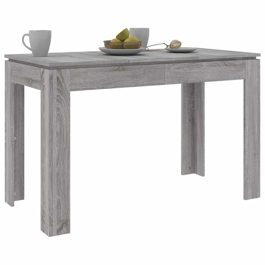 Table à dîner sonoma gris 120x60x76 cm bois d'ingénierie - 3