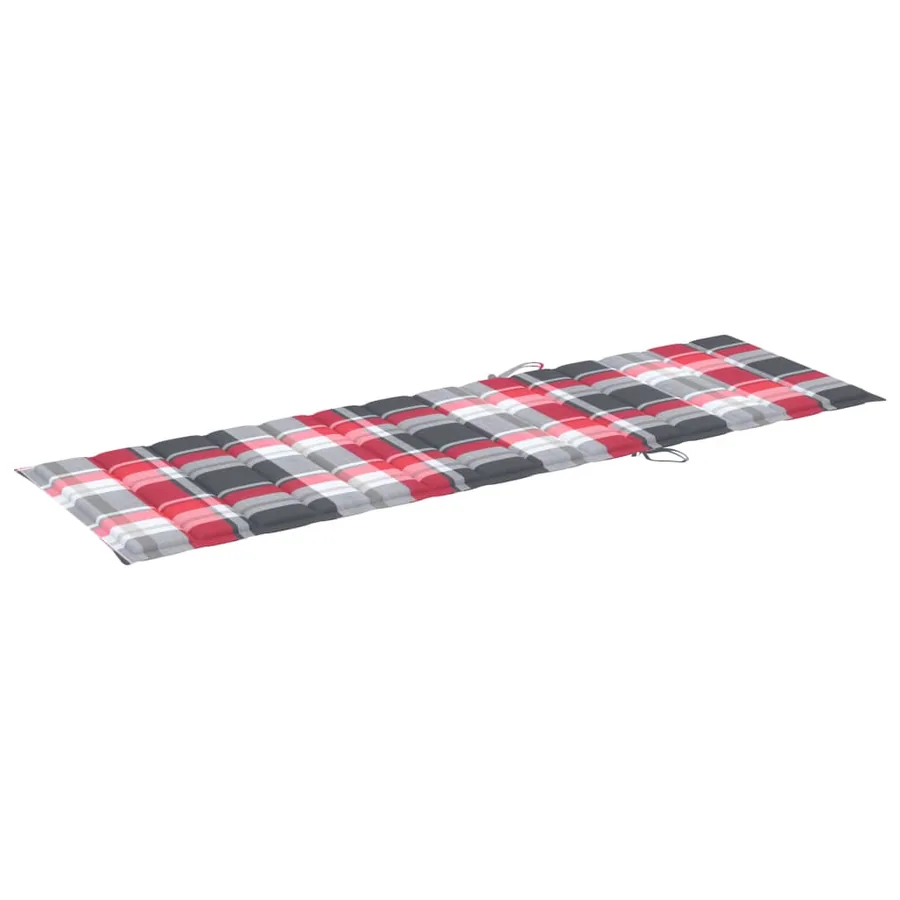Chaise longue de jardin avec table et coussin Pin imprégné - 8