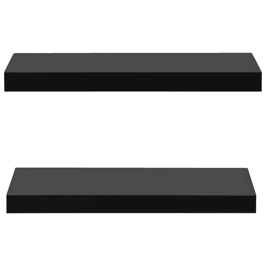 Étagères murales flottantes 2 pcs Noir 40x20x3,8 cm - 3